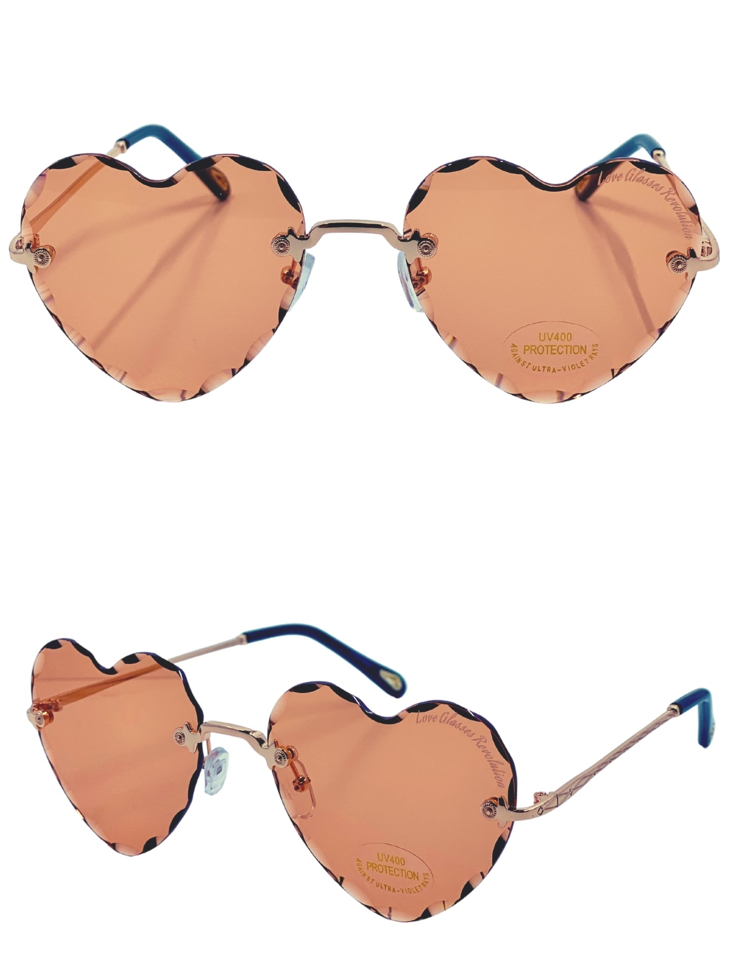 Beveled Frameless - Love Glasses Revolution - Heart Shaped eyewear