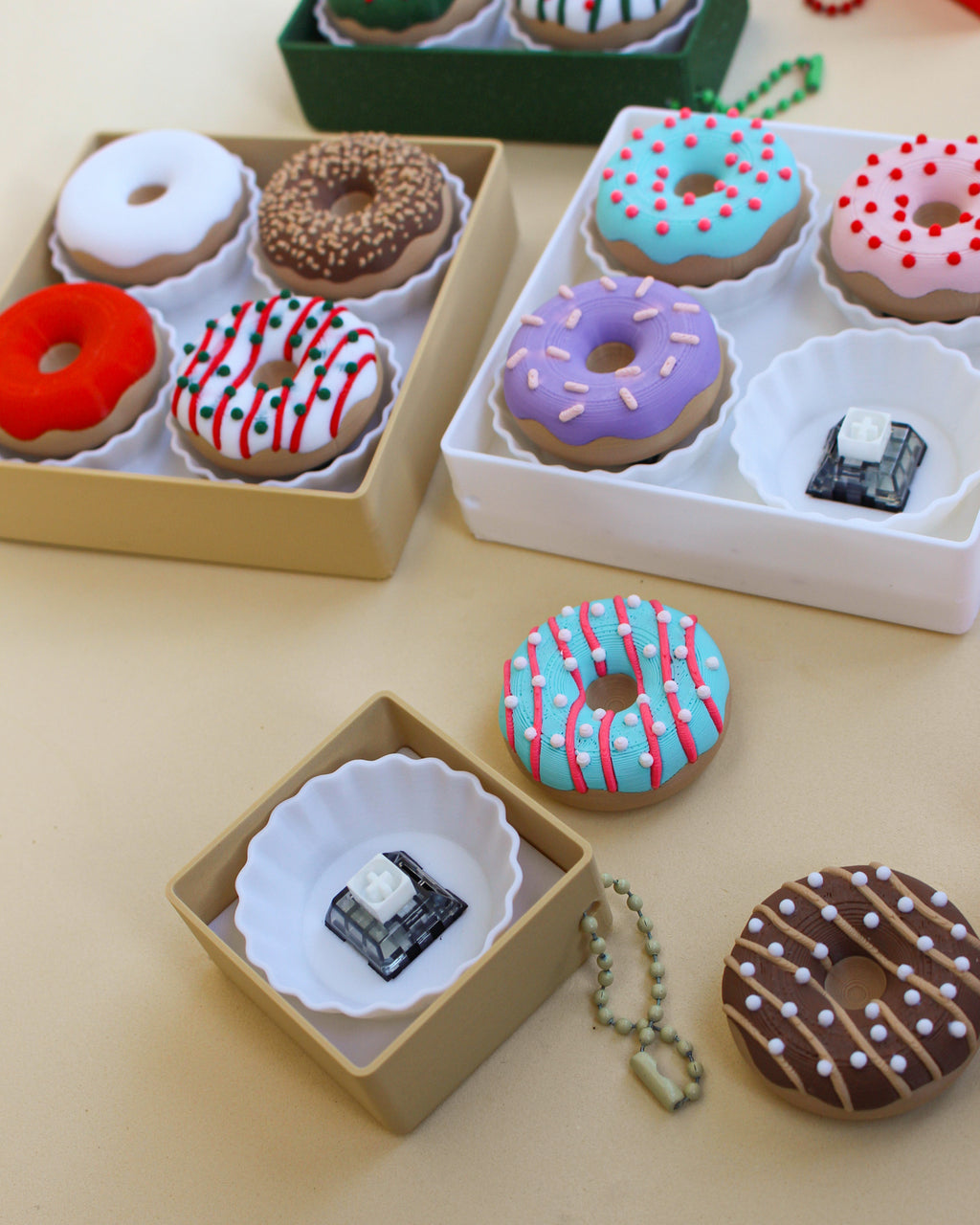 Donut Fidget Clicker and keychain