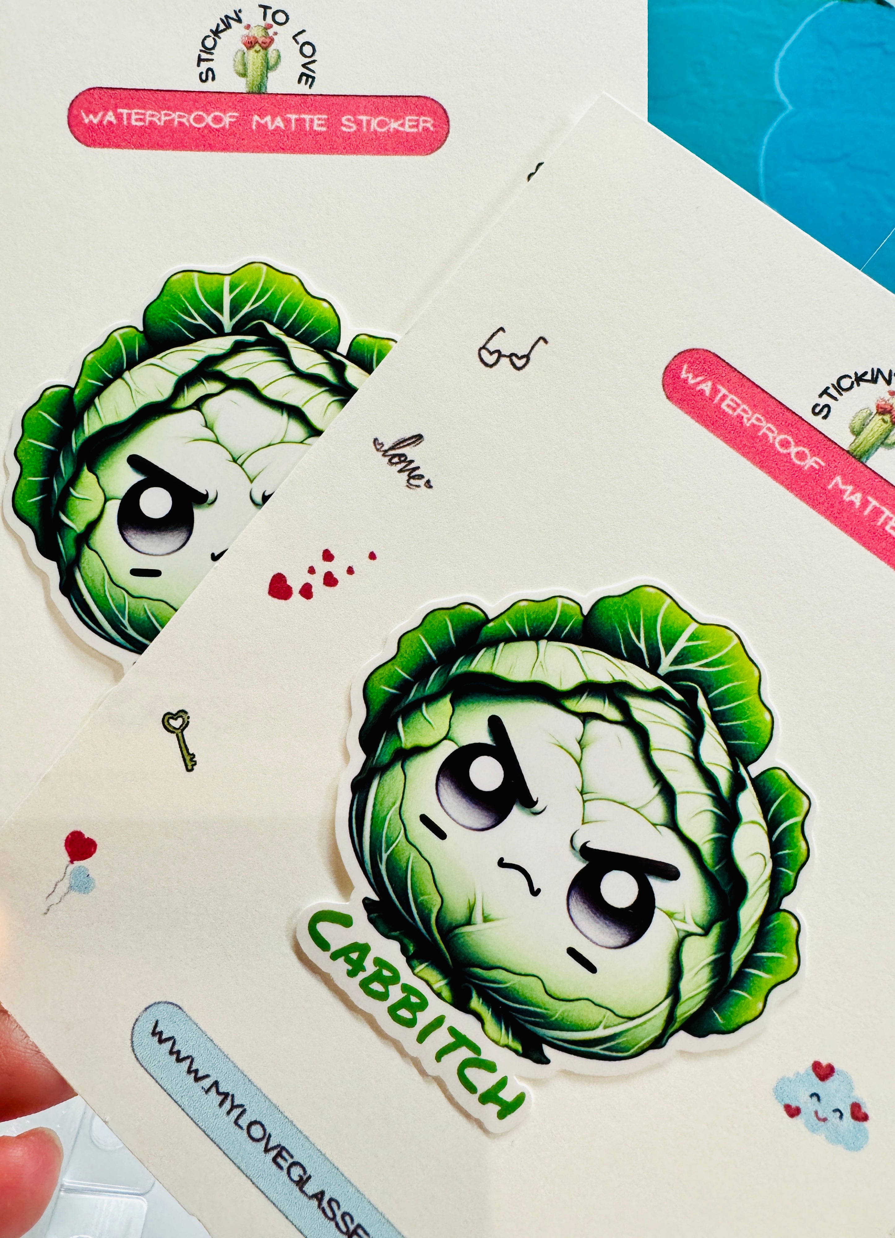 Adorable Cabbitch Sticker Secondary image