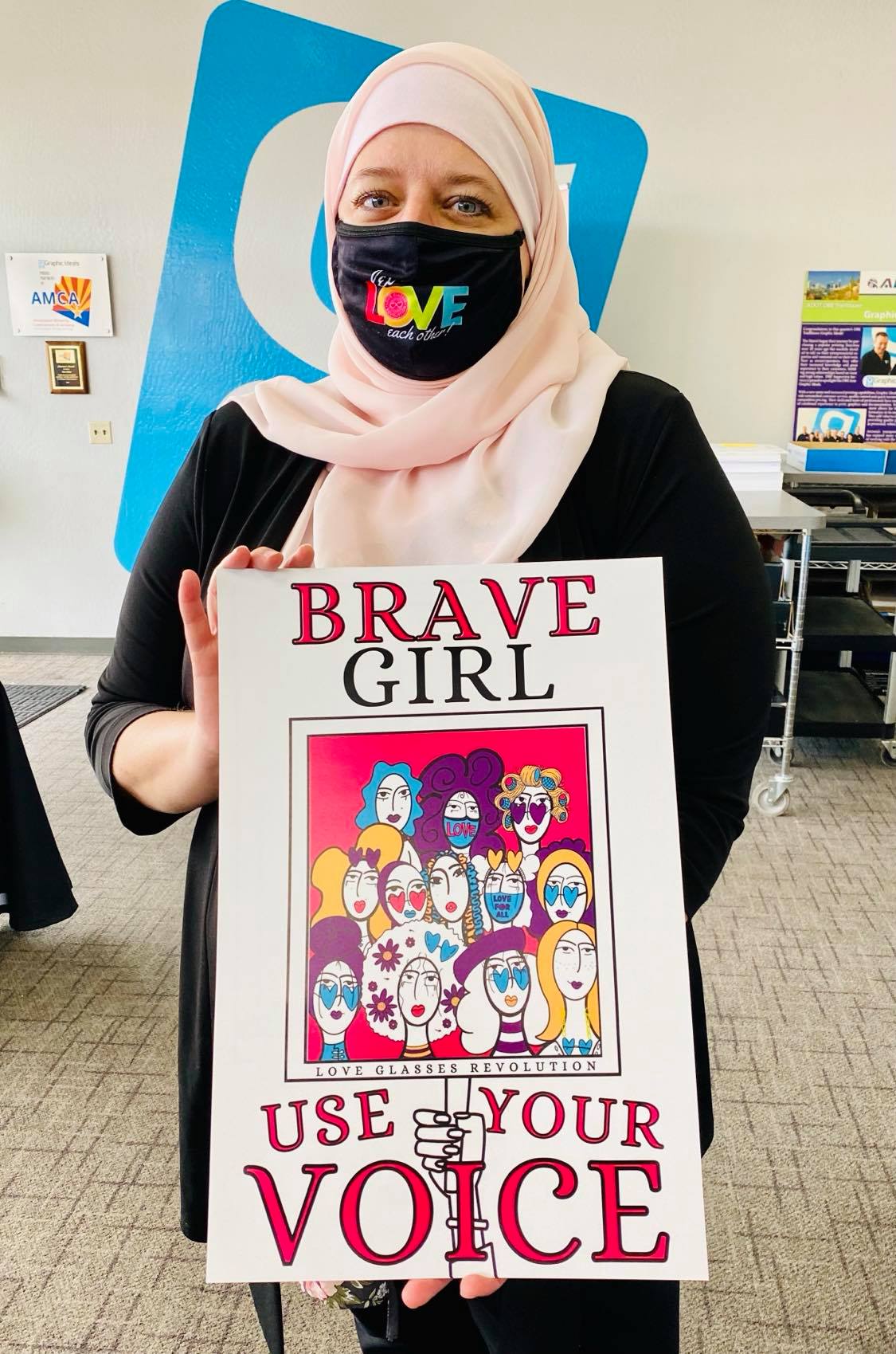 Brave Girl Poster FREE Digital Download - Love Glasses Revolution Main image