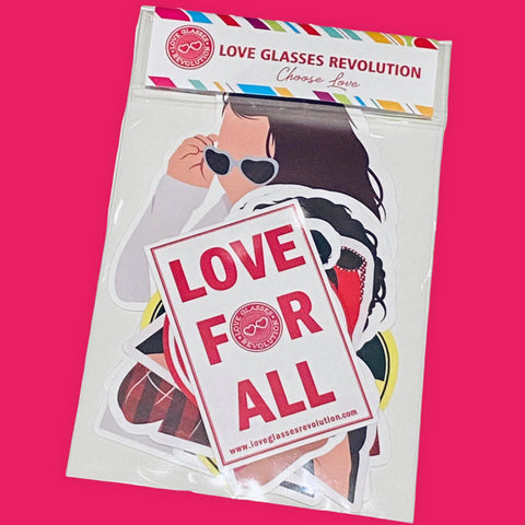 Love Glasses Revolution Sticker Pack - Love Glasses Revolution
