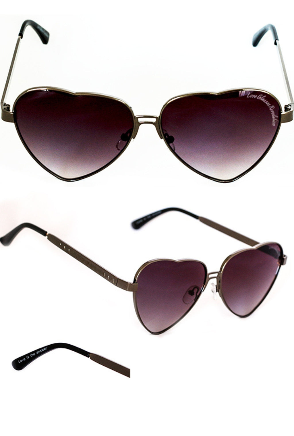 Love Notes Aviator Style Love Glasses - Love Glasses Revolution