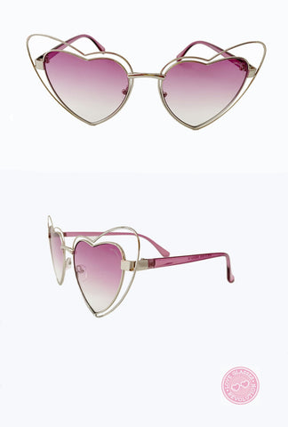 Cat Eye Double Wire Rim Love Glasses - Love Glasses Revolution