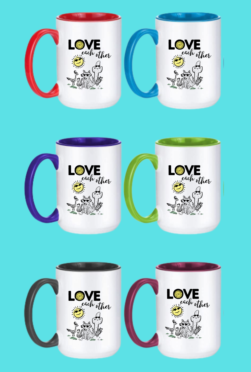 AZ Love Swag Coffee Mug Large 15oz - Love Glasses Revolution
