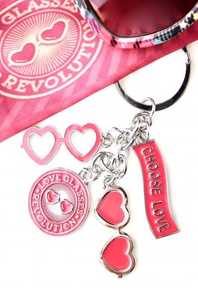 Love Glasses Keychain Secondary image