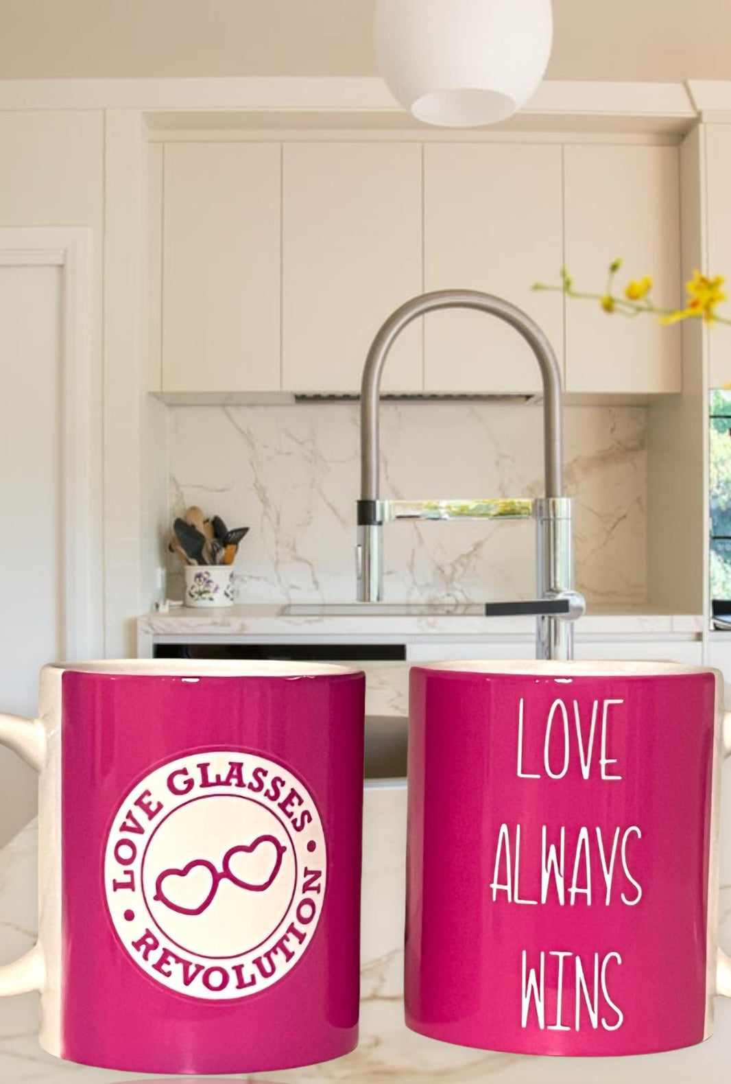 Love Always Wins Logo Coffee Mug 12oz - Love Glasses Revolution Main image