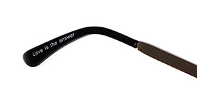 Aviators with a message of love - Love Glasses Revolution