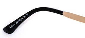 Aviators with a message of love - Love Glasses Revolution