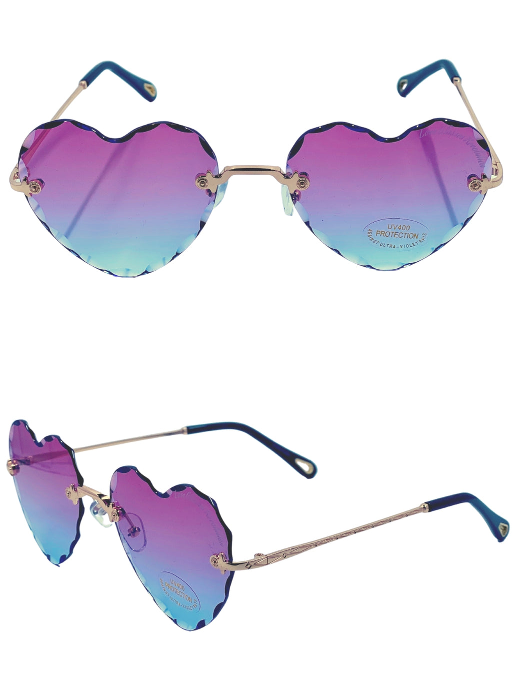 Beveled Frameless - Love Glasses Revolution - Heart Shaped Eyewear