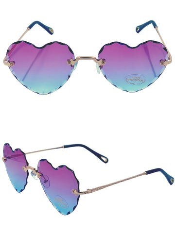 Beveled Frameless - Love Glasses Revolution - Heart Shaped Eyewear