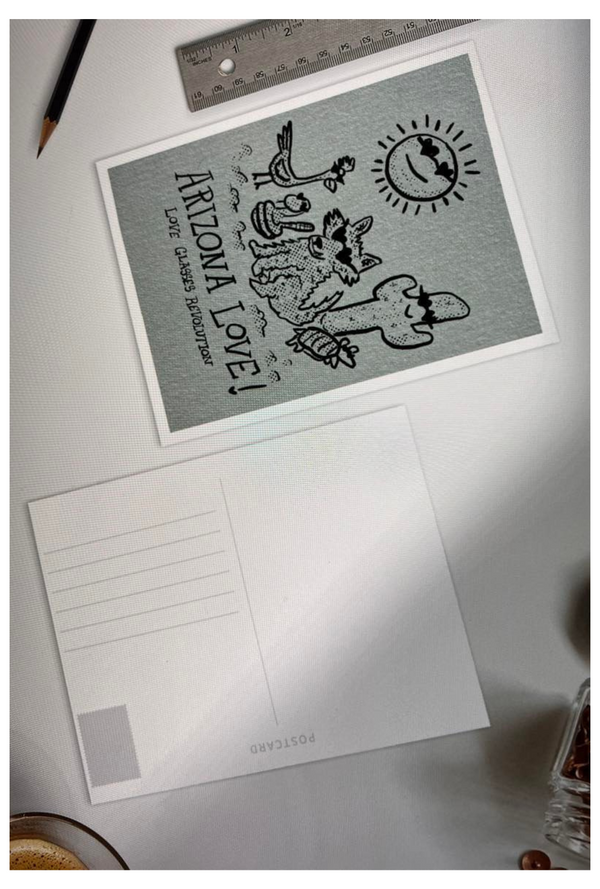 Arizona Love Swag 5" x 7" Oversized Postcards - Love Glasses Revolution