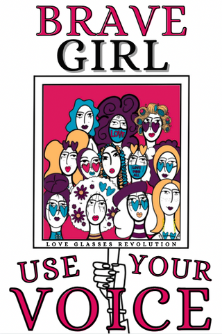 Brave Girl Poster FREE Digital Download - Love Glasses Revolution