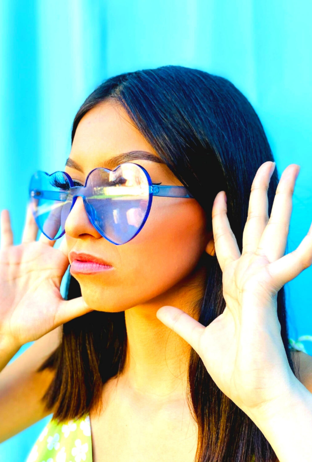 Watercolor Collection Love Glasses 12 Colors! Blue