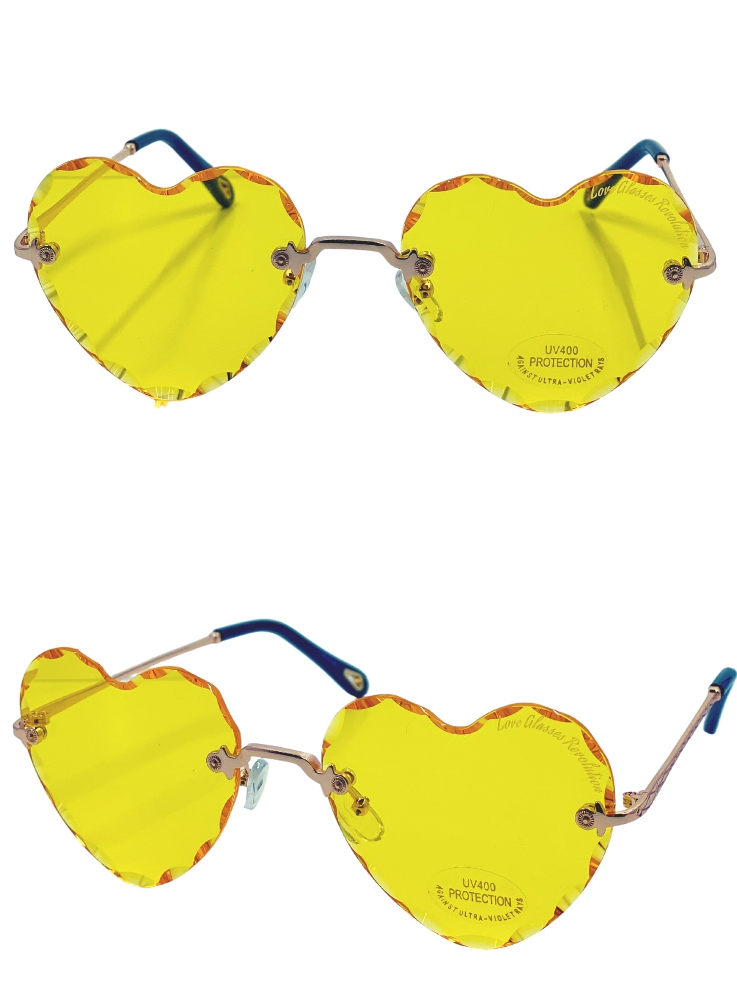 Beveled Frameless - Love Glasses Revolution - Women's Heart Sunglasses