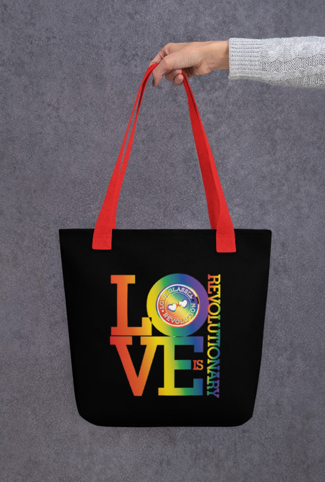 Love is Revolutionary Tote bag - Love Glasses Revolution