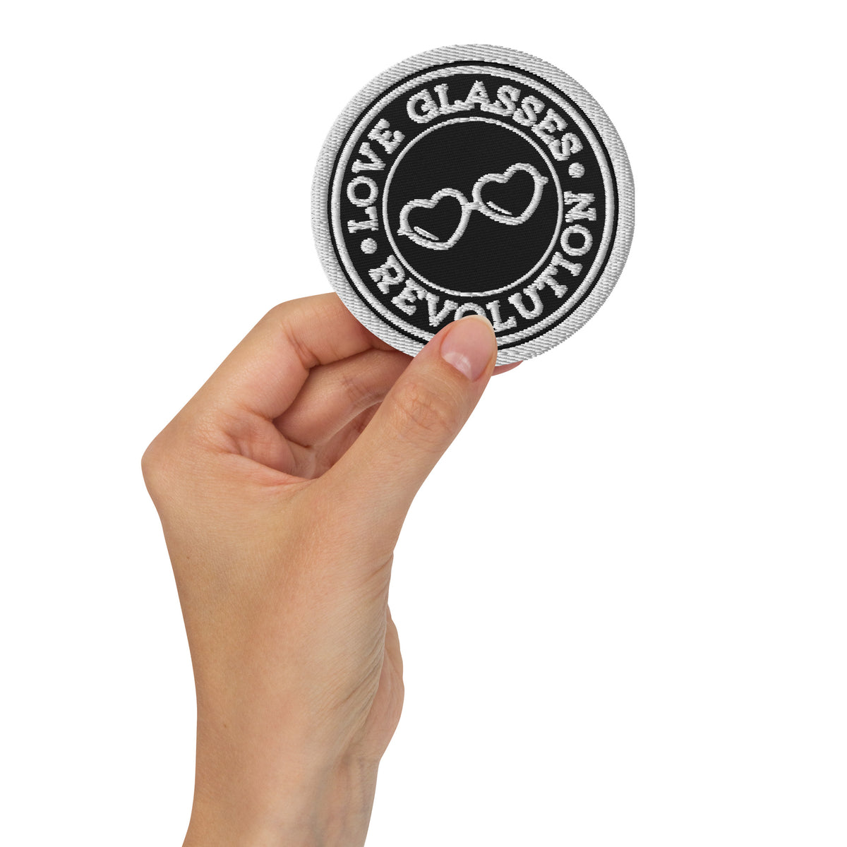 LGR embroidered patch 3". - Love Glasses Revolution Main image