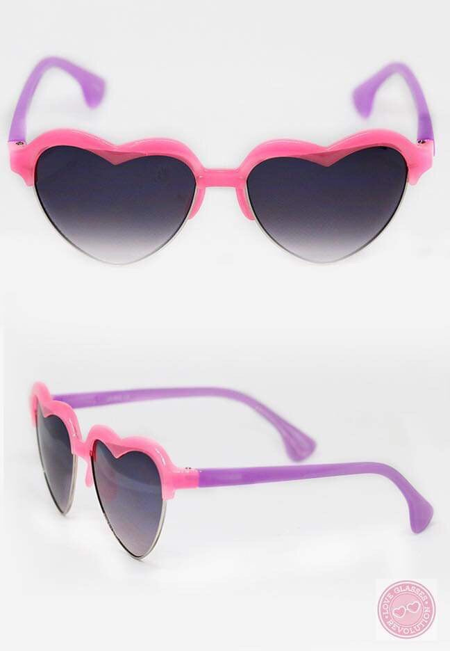 Baby sized Semi Rimless Love Glasses Secondary image