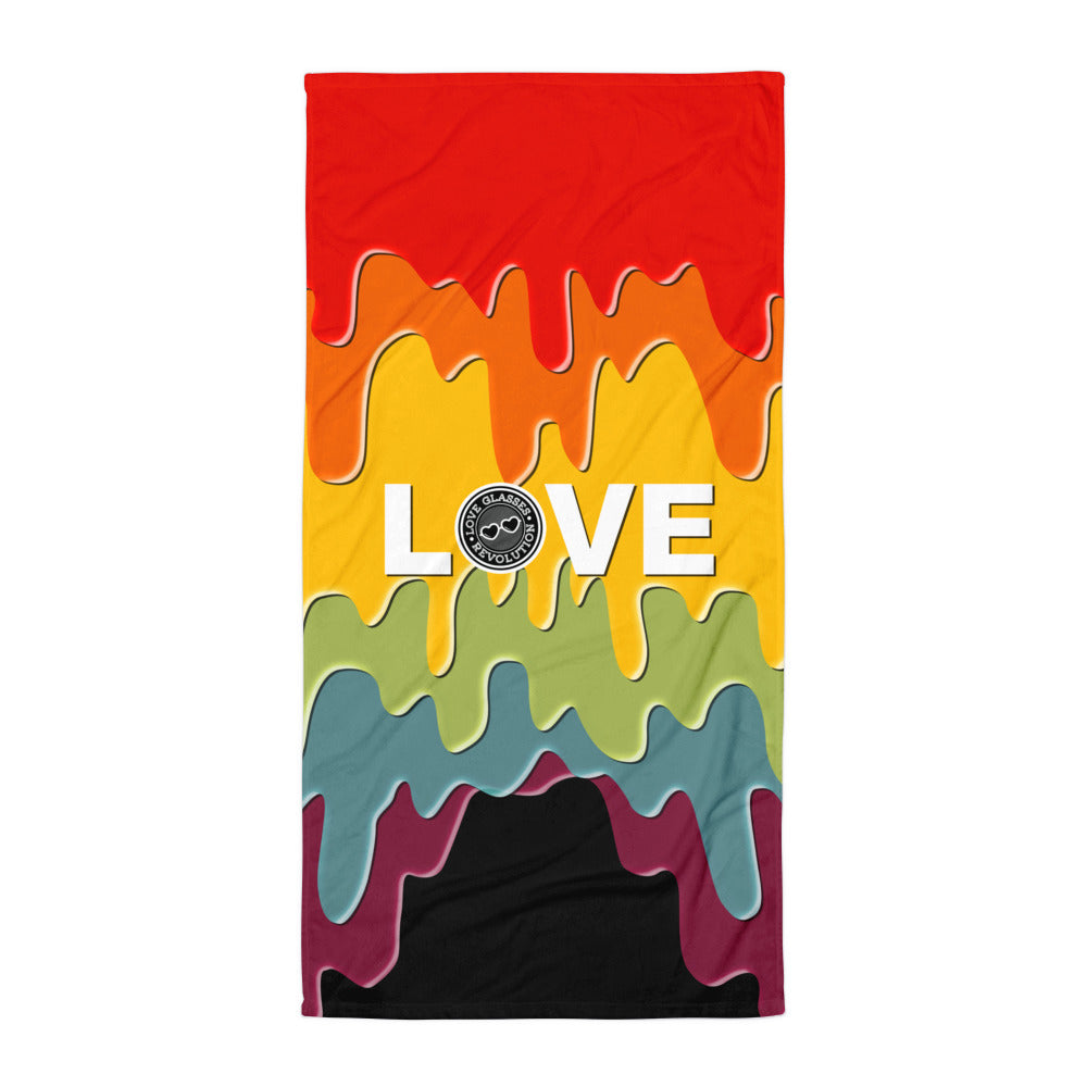 Paint Drip by Darian Collection LOVE Towel - Love Glasses Revolution