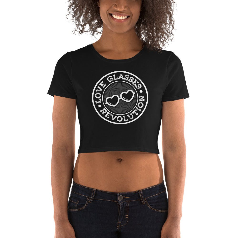LOVE Glasses Logo Women’s Crop Tee - Love Glasses Revolution Main image