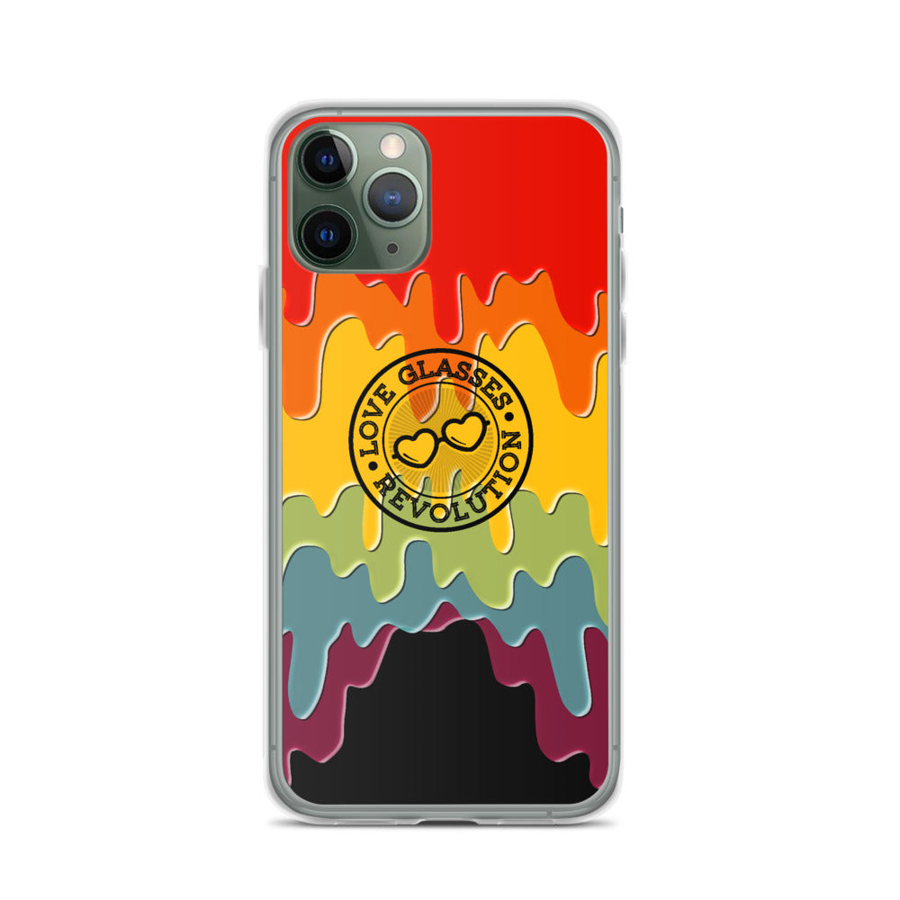 Paint Drip by Darian Collection iPhone Case - Love Glasses Revolution