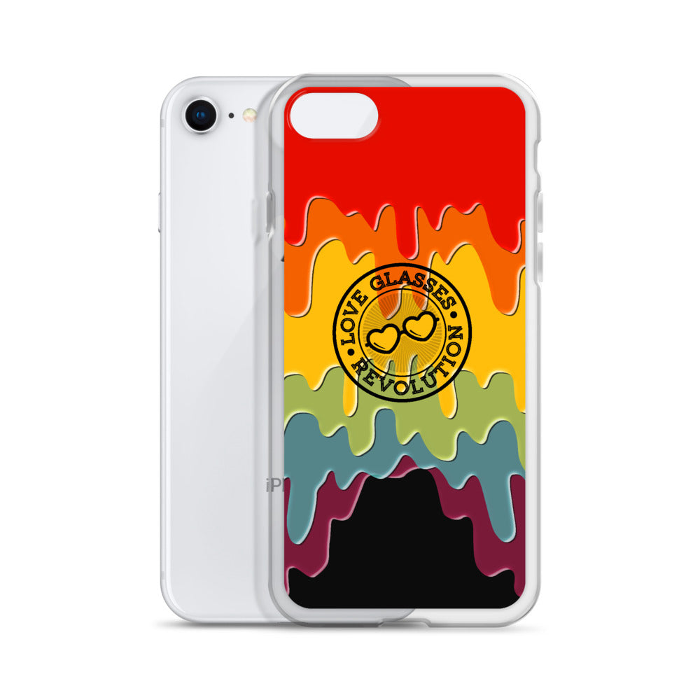 Paint Drip by Darian Collection iPhone Case - Love Glasses Revolution