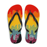 Paint Drip by Darian Collection Flip-Flops - Love Glasses Revolution