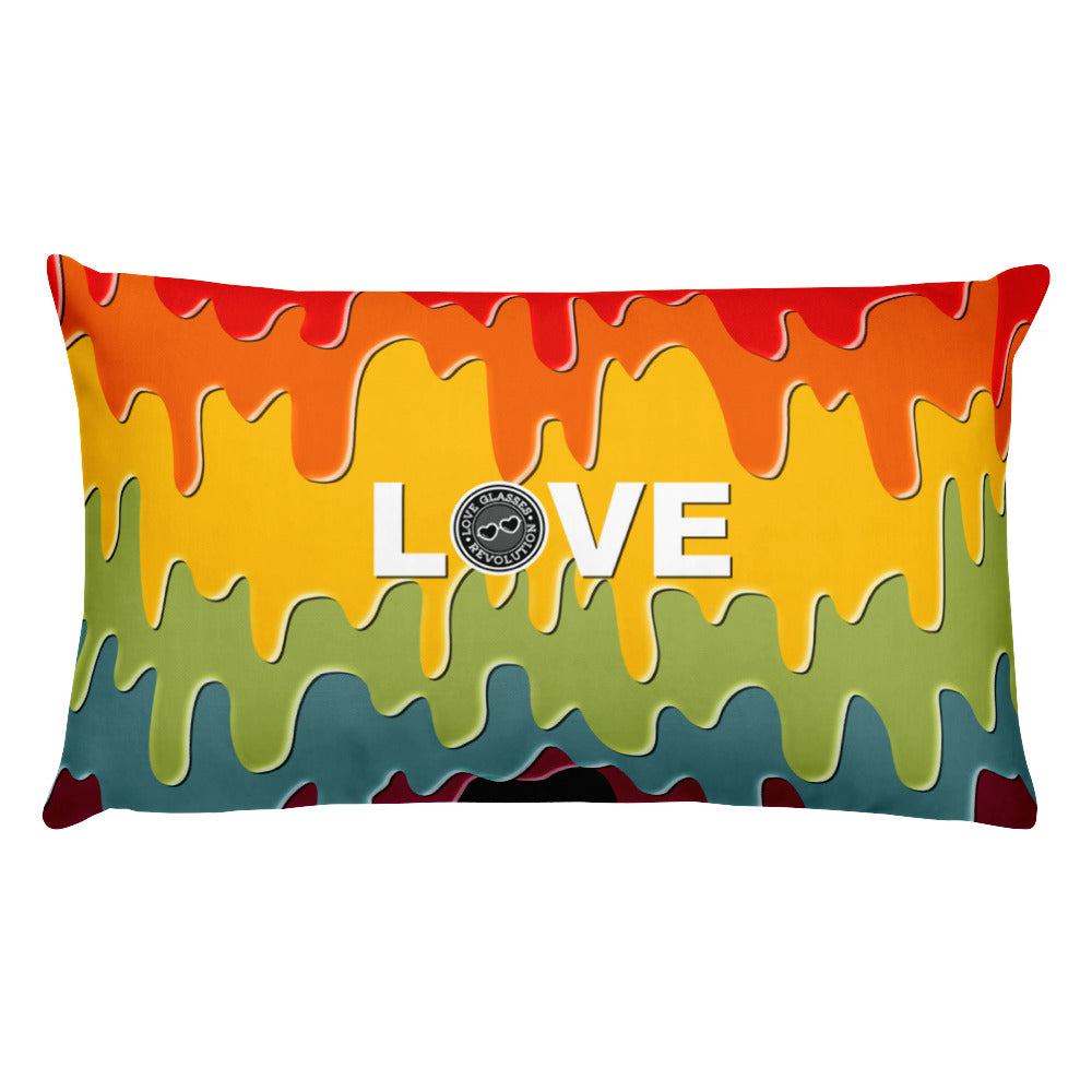 Paint Drip by Darian Collection LOVE logo Pillow! Secondary image