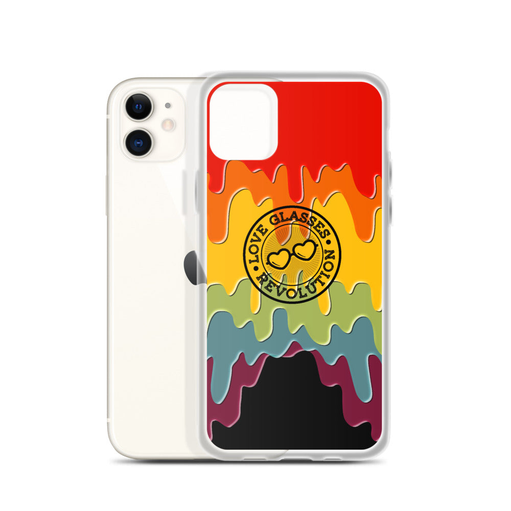 Paint Drip by Darian Collection iPhone Case - Love Glasses Revolution