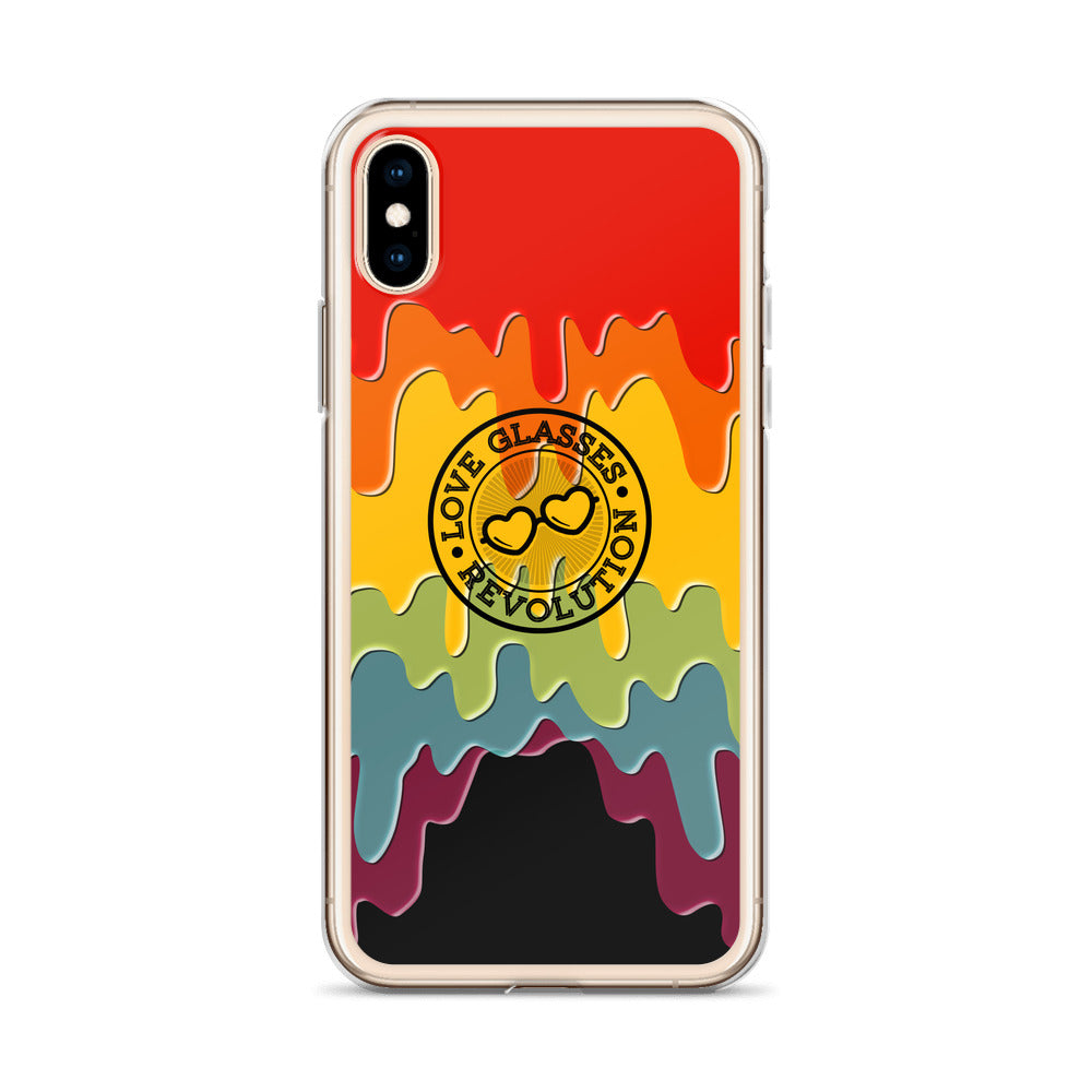 Paint Drip by Darian Collection iPhone Case - Love Glasses Revolution