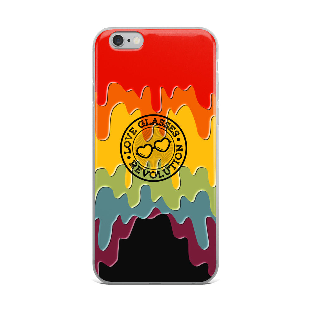 Paint Drip by Darian Collection iPhone Case - Love Glasses Revolution Main image