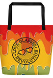 Paint Drip by Darian Collection Logo Beach Bag - Love Glasses Revolution