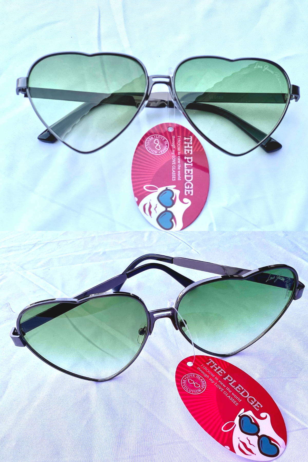 THE LAST 5 Pair left of Green gradient aviator style! - Love Glasses Revolution Main image