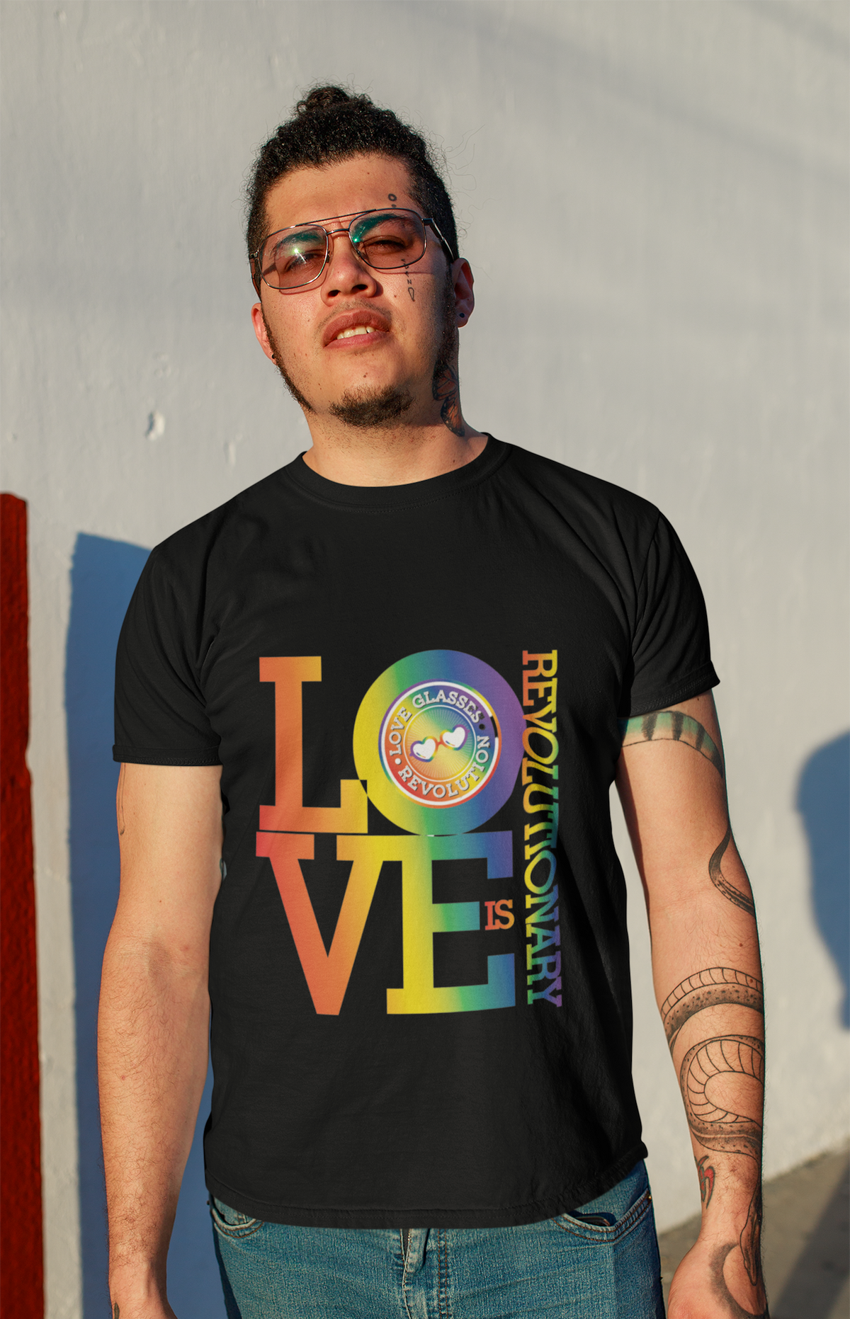 Love is Revolutionary Short-Sleeve Unisex T-Shirt - Love Glasses Revolution Main image
