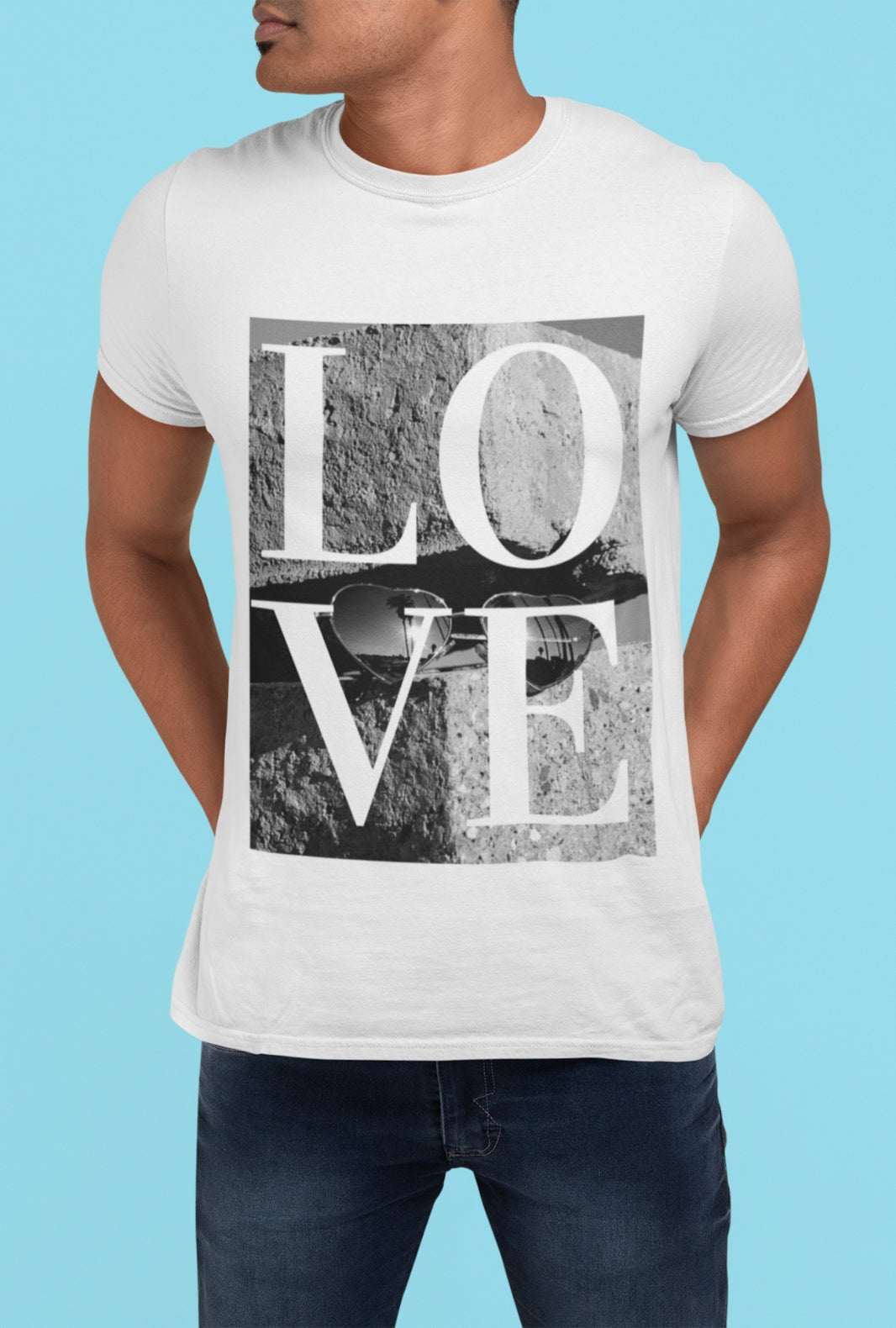 LOVE graphic tee Short-Sleeve Unisex T-Shirt - Love Glasses Revolution Main image