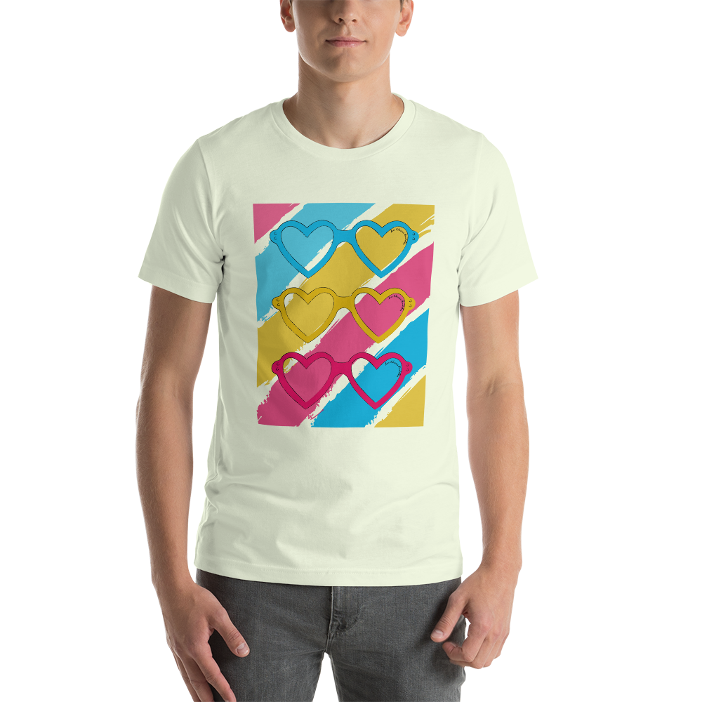 Love Glasses Short-Sleeve Unisex T-Shirt - Love Glasses Revolution