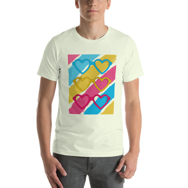Love Glasses Short-Sleeve Unisex T-Shirt - Love Glasses Revolution