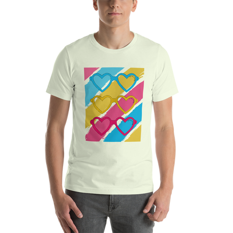 Love Glasses Short-Sleeve Unisex T-Shirt - Love Glasses Revolution