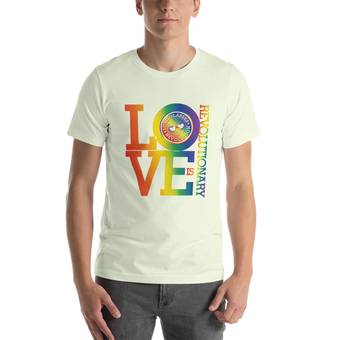 Love is Revolutionary Short-Sleeve Unisex T-Shirt - Love Glasses Revolution
